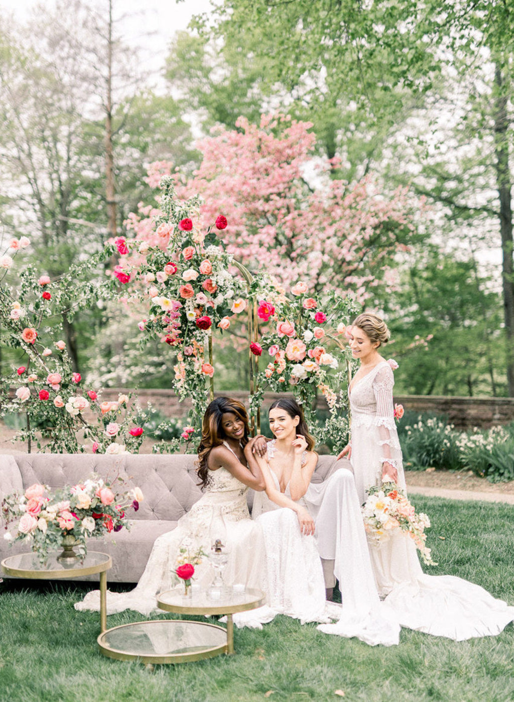 Claire Pettibone Wedding Dresses Gypsy Rose | Bordeaux | Sauvignon Featured on Style Me Pretty