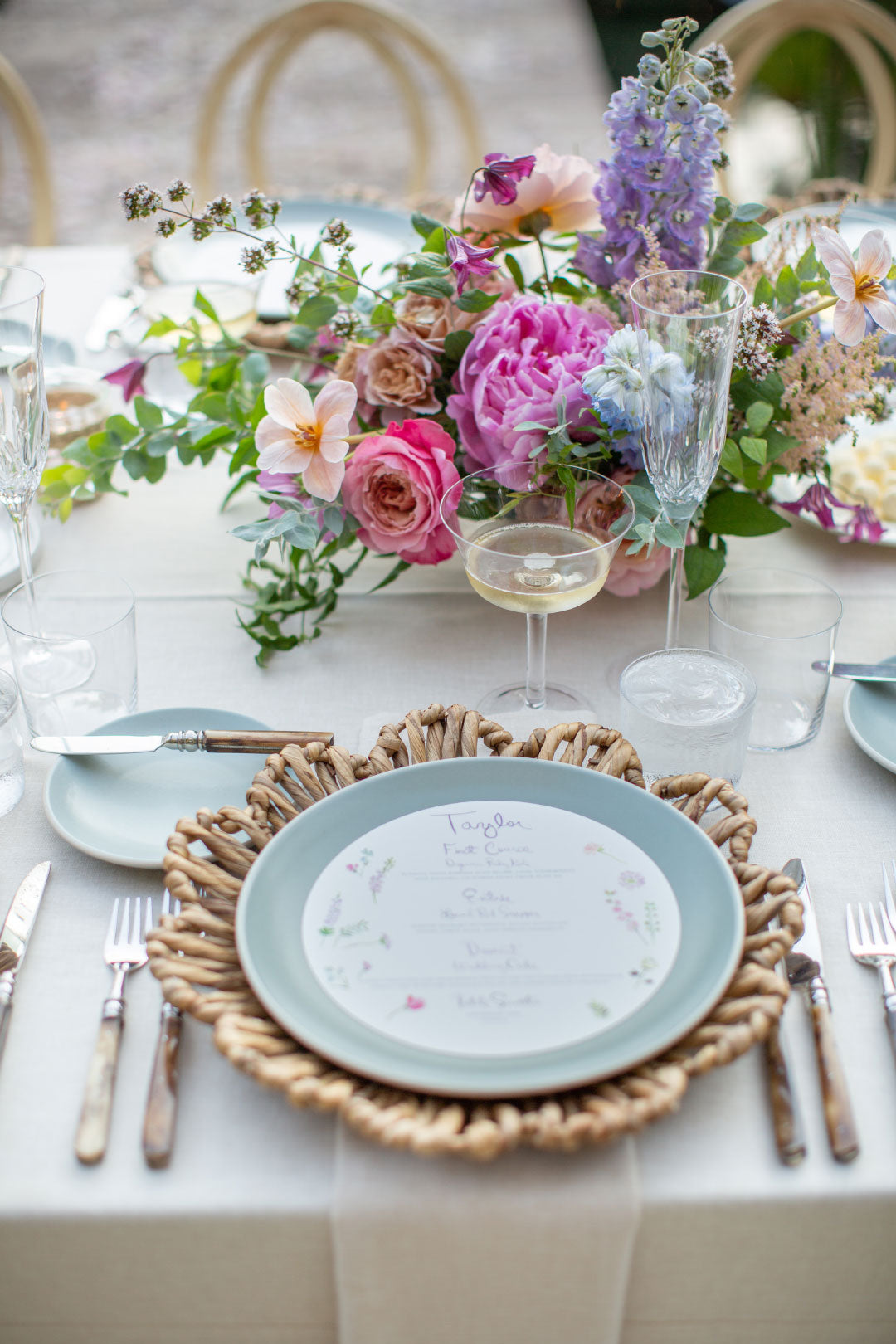 Wedding Table setting plate
