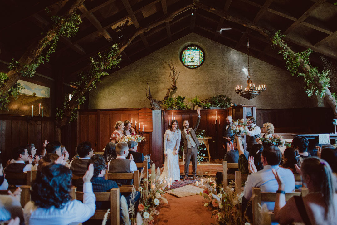 Bride and Groom after wedding vows