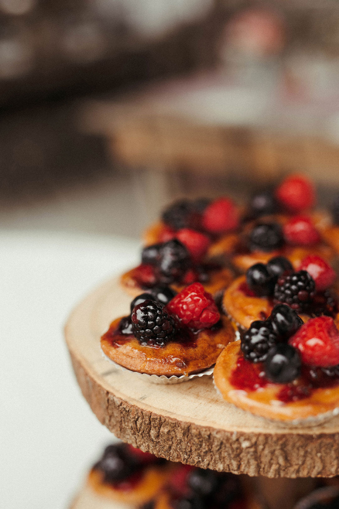 Wedding dessert berry tarts