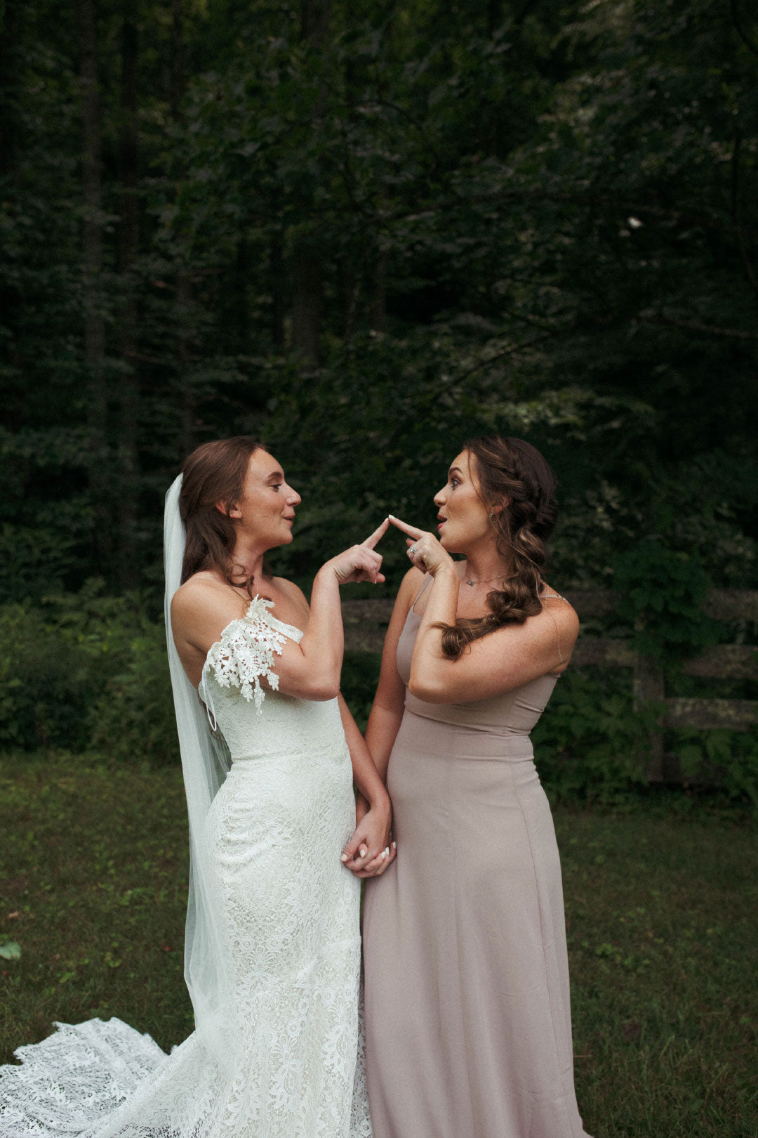 Bride and friends