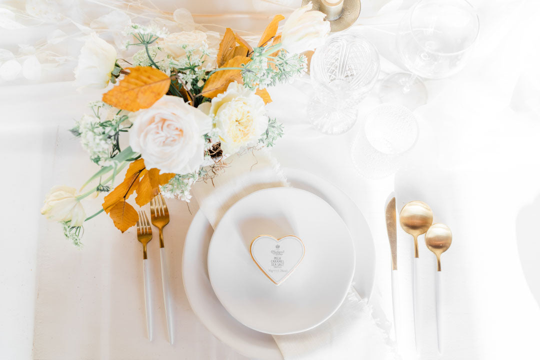 Wedding Table Display with wedding floral arrangement