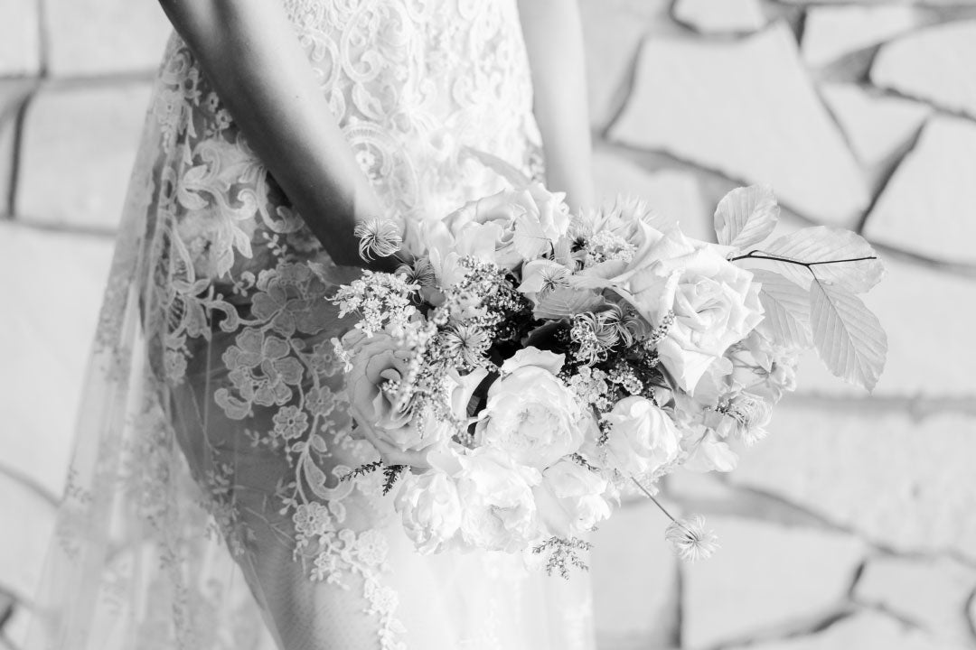 Bride holding Bridal Bouquet