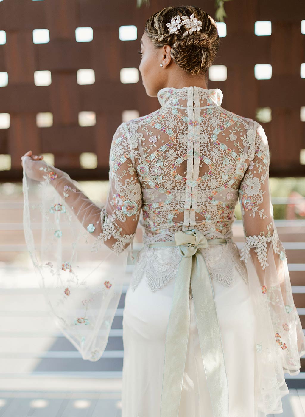 Lace Wedding Dress Back Detail