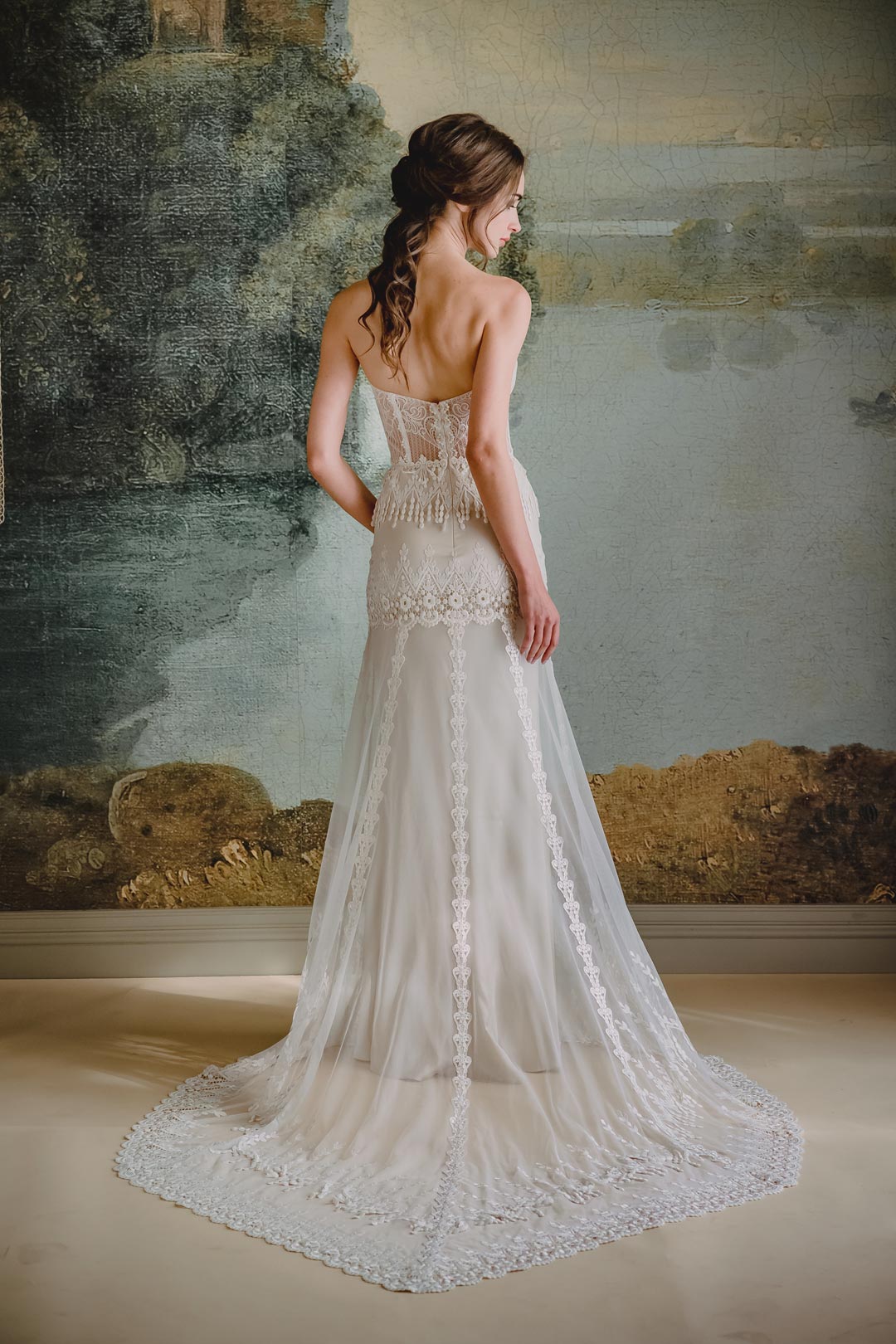 Victoriana Wedding Dress Strapless design by Claire Pettibone