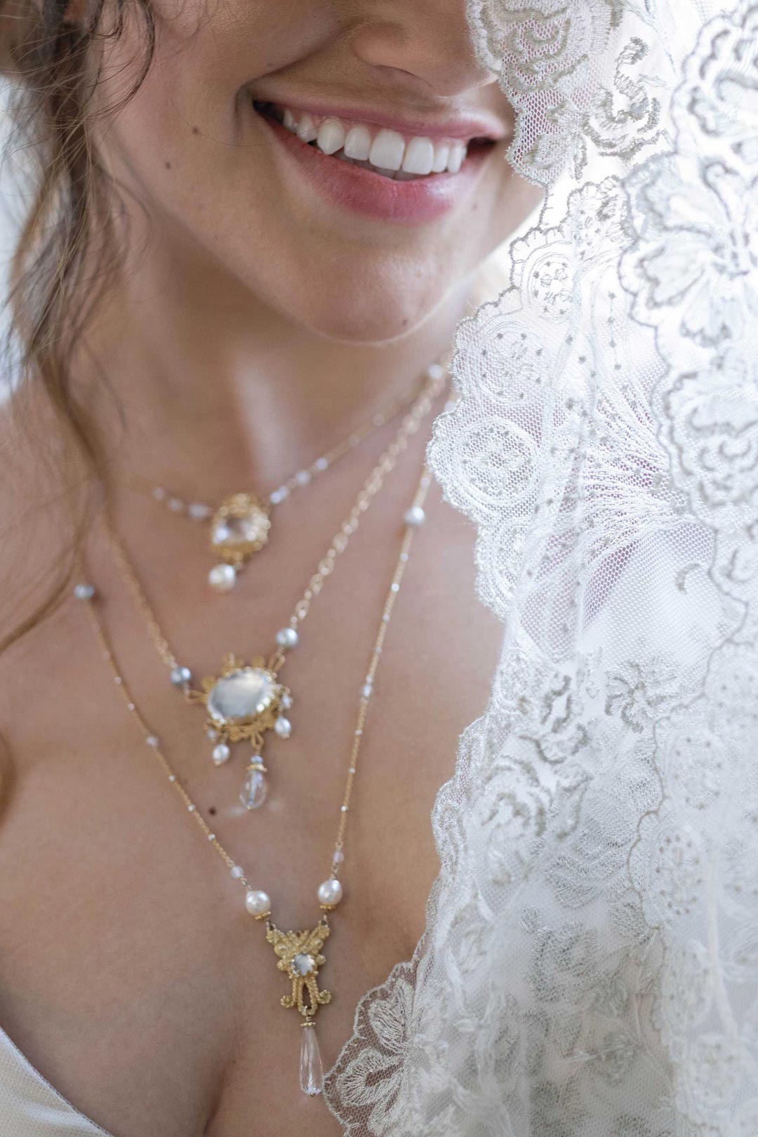 Adorned Neckless by Vanessa Mellet for Claire Pettibone on Model