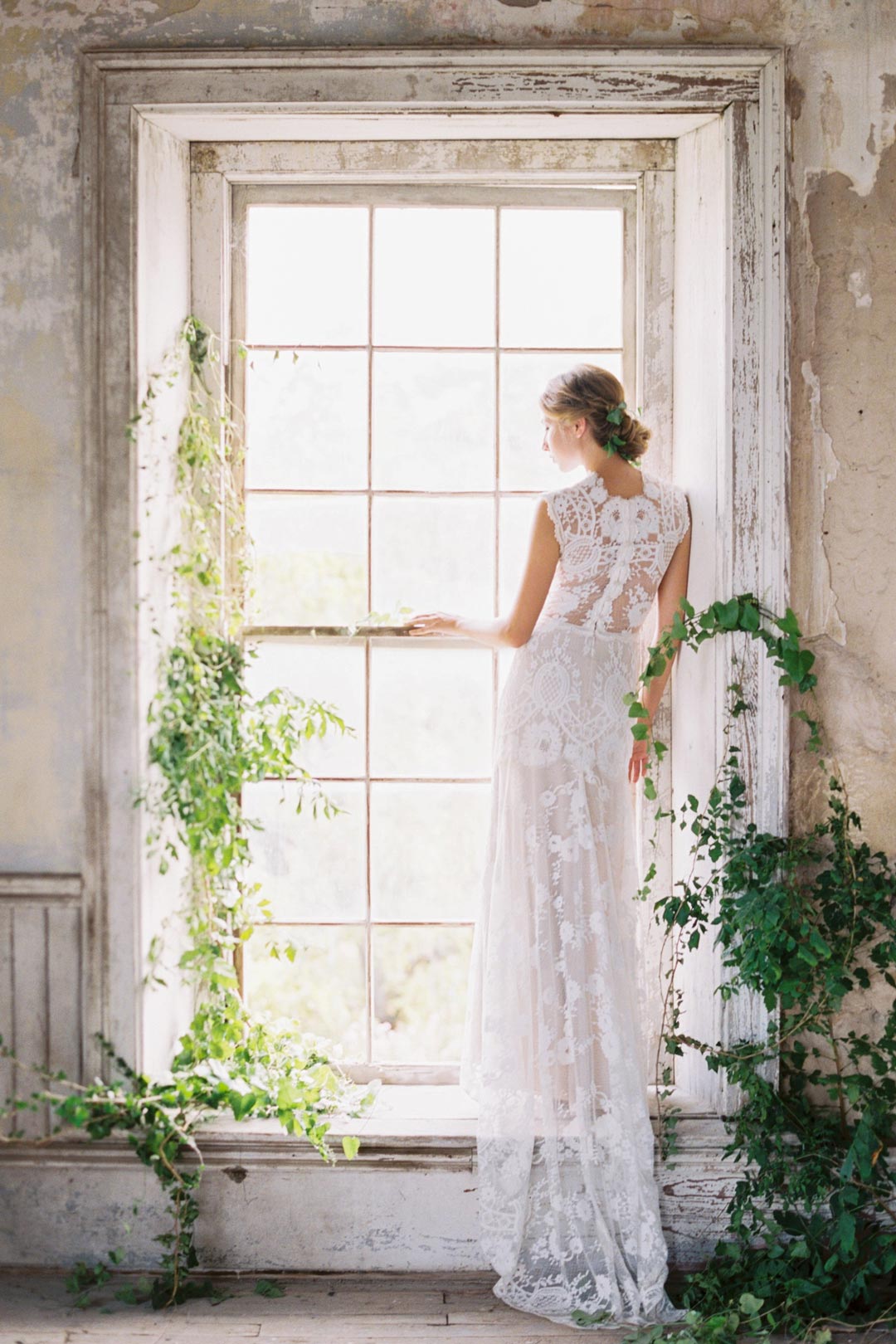 Lace Wedding Dress Back Cheyenne by Claire Pettibone