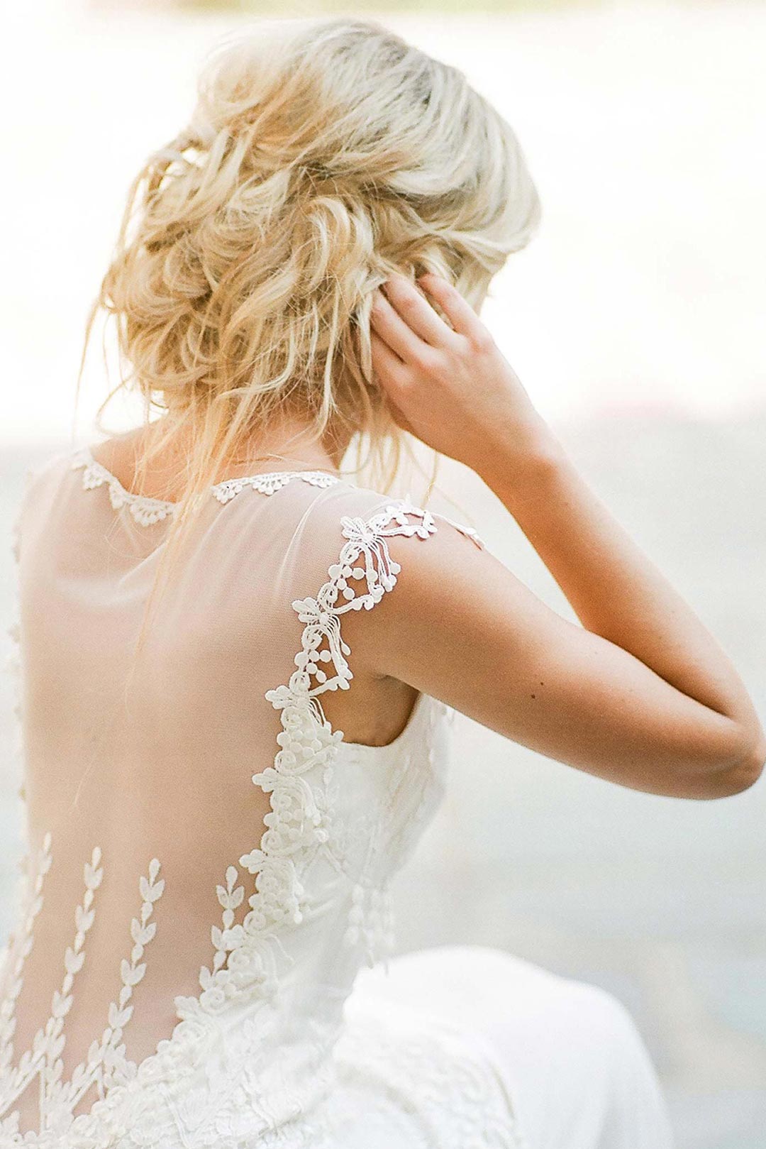 Kristene Wedding Dress with Illusion Back Design