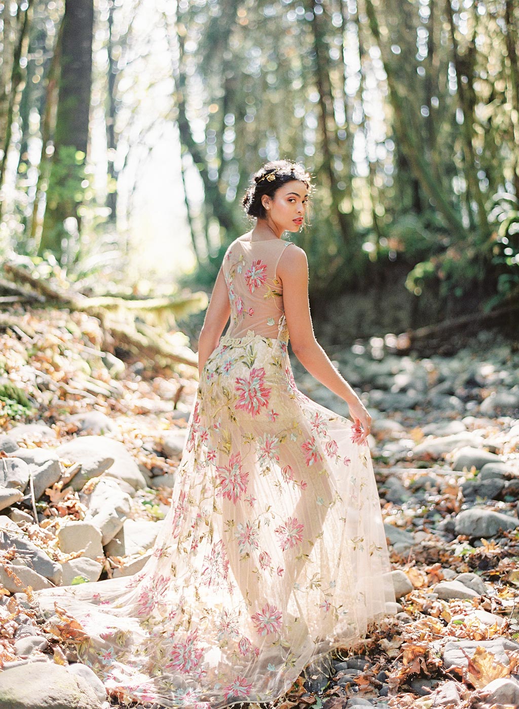 Colorful Couture Wedding Dress