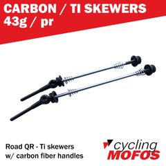 MOFO QR - Carbon/Ti Quick Release Levers (Pair)