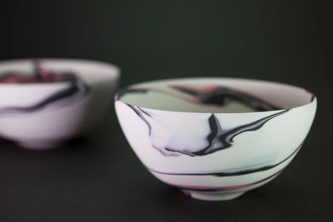 Shinro Yamamoto: Marble Porcelain Matcha Bowl