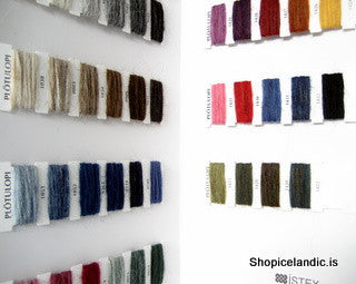 - Icelandic Plötulopi Color Samples Card - Sample Card - Nordic Store Icelandic Wool Sweaters