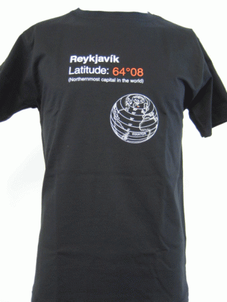 - Icelandic Reykjavik Latitude - Adult T-shirt - Clothing - Nordic Store Icelandic Wool Sweaters