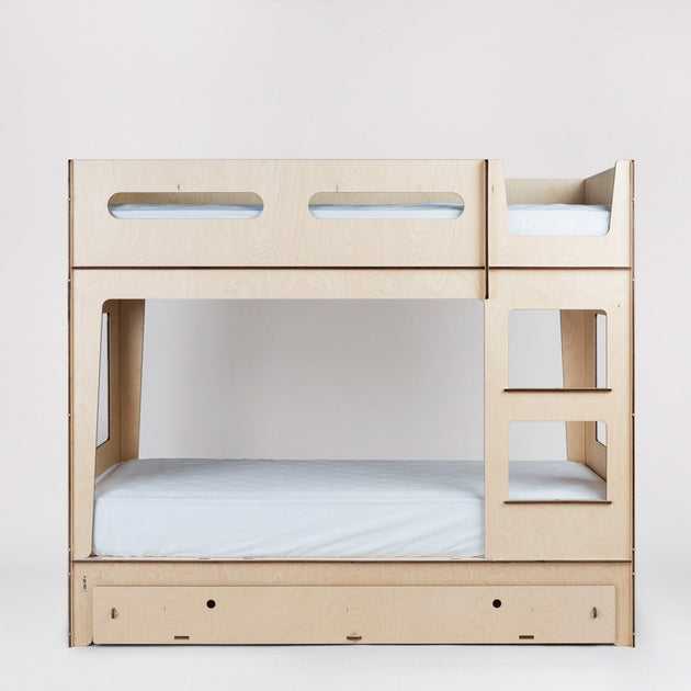 modern bunk bed with trundle