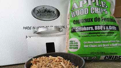 Smokehouse Apple Wood Chips and Big Chief Smoker