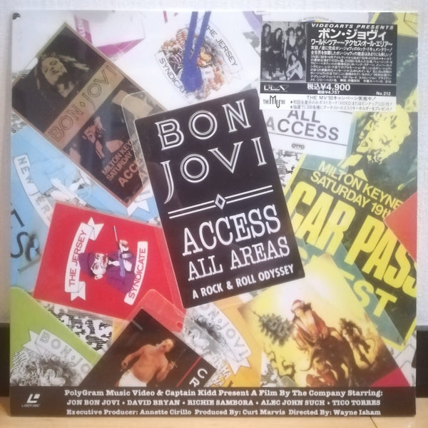 Bon Jovi Access All Areas Japan LD Laserdisc VALP-3212 – Good Squid