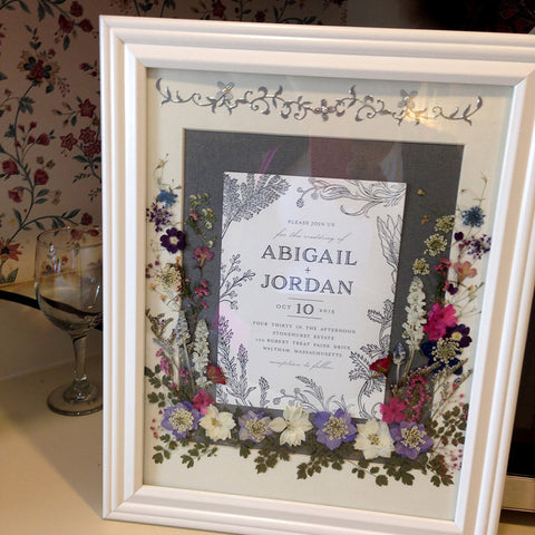 Framed pressed flower creations by Regina Cooper