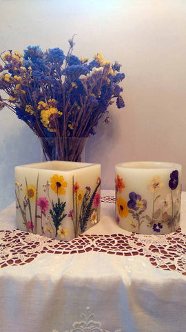 Thalia Kikiza Pressed Flower Candles