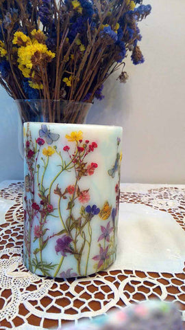 Thalia Kikiza Pressed Flower Candles