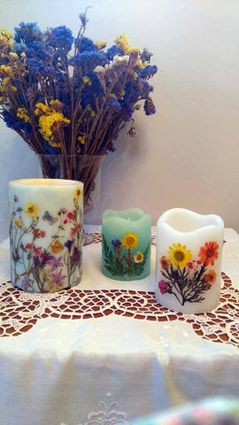 Thalia Kikiza Pressed Flower Candles