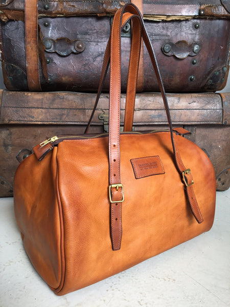 Vienna Leather Bowling Bag