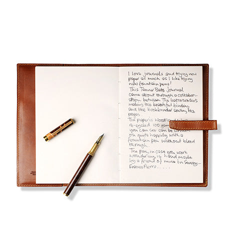 Leather Bound Journal |  Refillable Bound Leather Journal by Tanner Bates