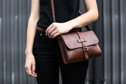 Midi Baja Leather Travel Bag by Tanner Bates