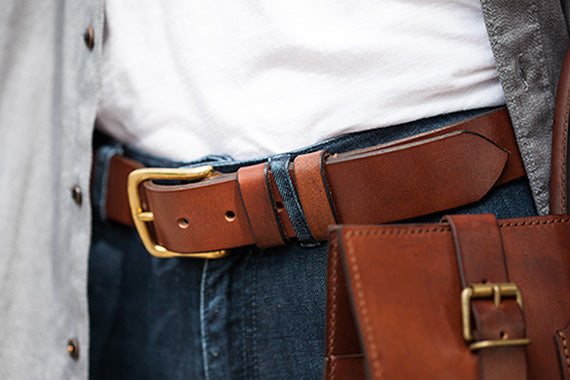 Oak Bark Tanner Leather Belt by Tanner Bates