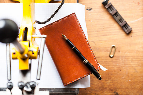 Leather Bound Pocket Size Moleskine Cahier by Tanner Bates