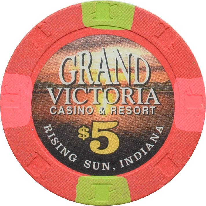 GRAND VICTORIA CASINO CHIP INDIANA 1 RISING SUN $100