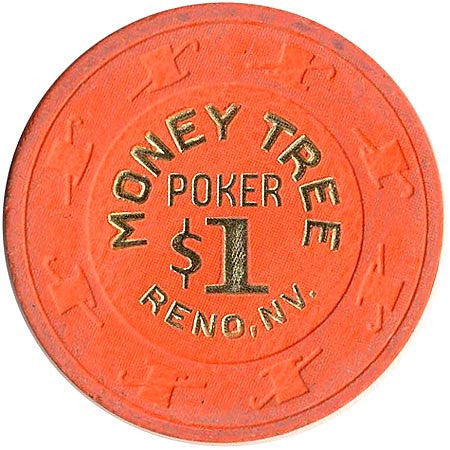 Atlantic Charles Keasing Dear Money Tree Casino Reno Nevada $1 Poker Chip 1970s