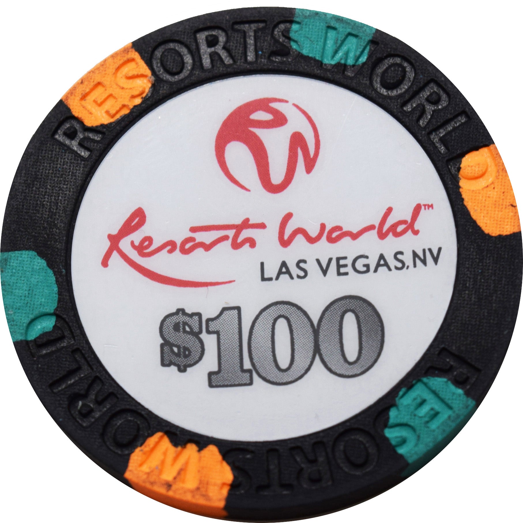 Las Vegas Resort World Casino $10 Chip — Uncirculated 