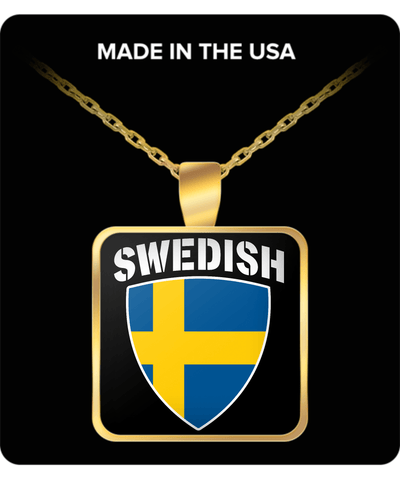 SWEDISH PRIDE GOLD PLATED NECKLACE