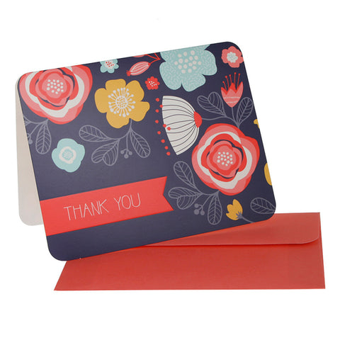 10 x Thank You Cards – Full Bloom