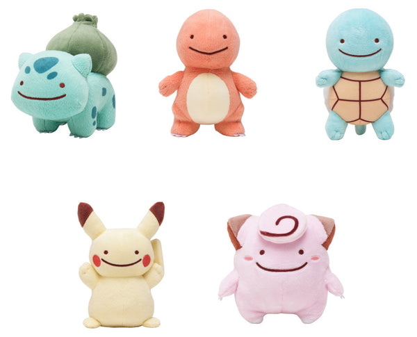 New Pokemon Center Ditto Transform Plushes (Bulbasaur, Charmander, Squ –  Japan Stuffs