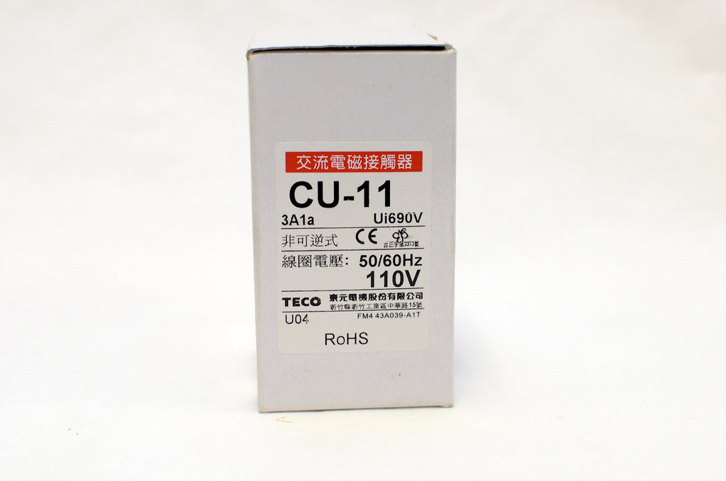 1PCS AC Contactor TECO CU-11 3A1a 110VAC New
