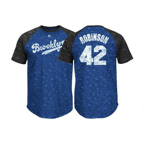 Jackie Robinson Brooklyn Dodgers #42 Majestic Cooperstown Collection  Throwback Jersey - White
