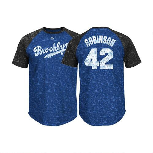 Majestic Men's Jackie Robinson Brooklyn Dodgers Cooperstown Replica Jersey  in White for Men