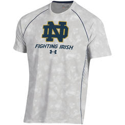 Men's Under Armour Green/Navy Notre Dame Fighting Irish Game Day Baseball  Raglan 3/4 Sleeve