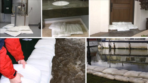 prevent indoor water damage from water heater leaks and spills flood bags water absorbent pads