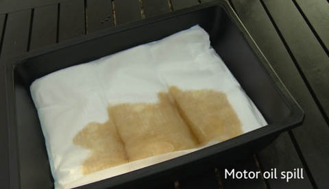 absorbent pad motor oil spill reusable sandbag flood bag