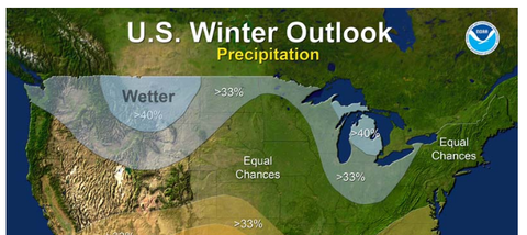 2016 US Winter Wetter Outlook on Weather
