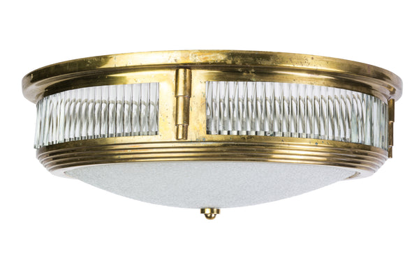 Beautiful 1940 S Art Deco Flush Mount Attributed To Perzel
