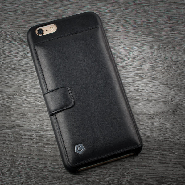 Black Genuine Leather Wallet Case for iPhone 6 Plus / 6s plus - COBBLE™ PRO