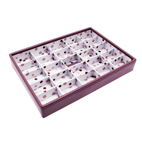 Stackers Medium Pink & Polka Dot Stacker - Small Sections