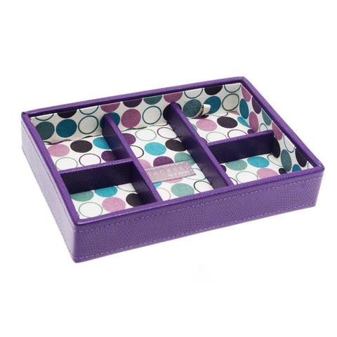 Stackers Mini Purple Spotty Stacker Jewellery Tray