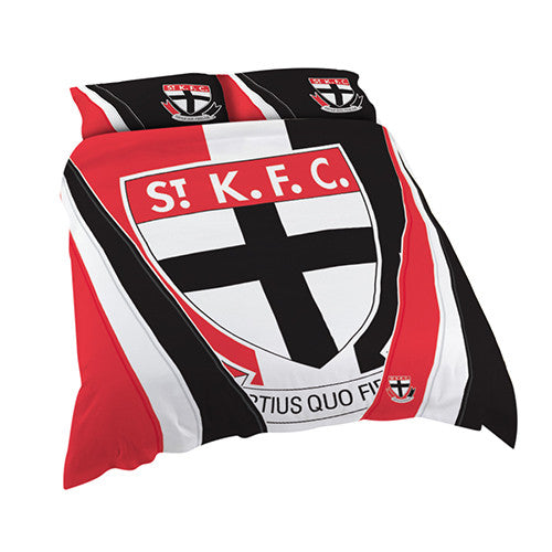 All Sizes St Kilda Saints AFL Doona Quilt Cover With Pillow Case 