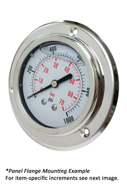 air pressure gauge panel mount