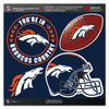 NFL DENVER BRONCOS 4 PIECE MAGNET KIT