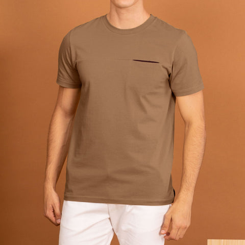 TWIST POCKET TEE : BLACK